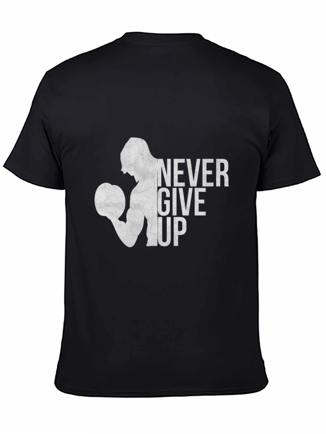 Never Give Up Motivational Graphic T-Shirt