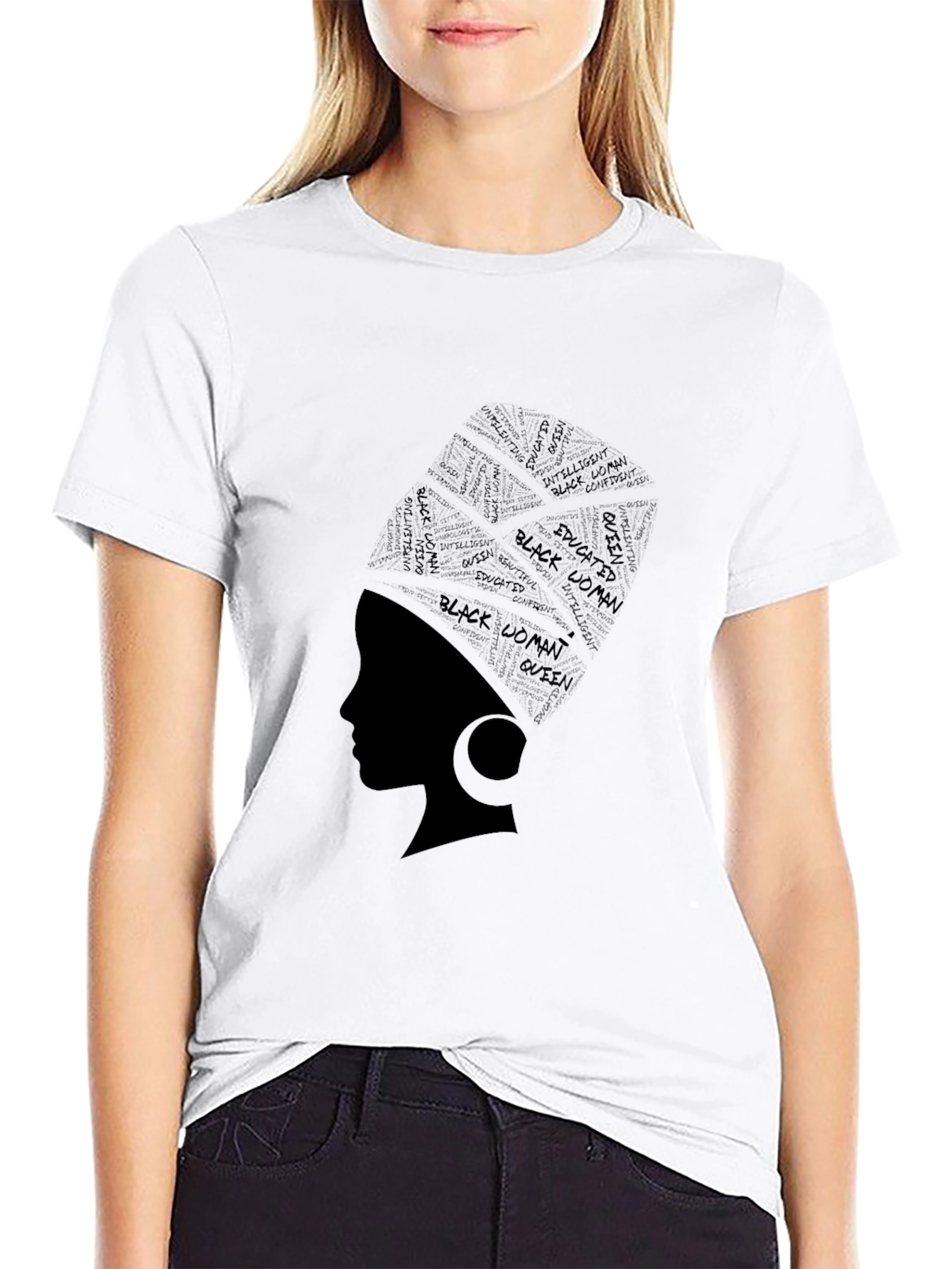 Black Woman Queen Graphic T-Shirt