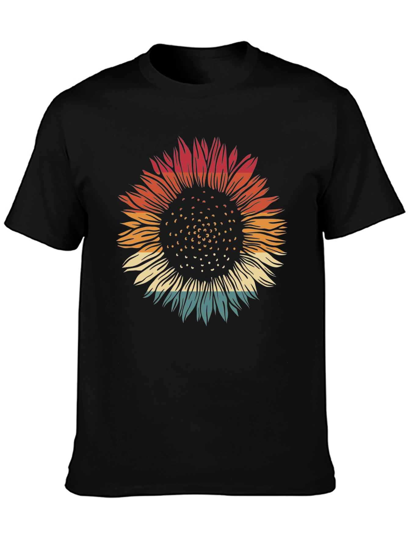 Retro Sunflower Graphic Tee - Stylish Comfort