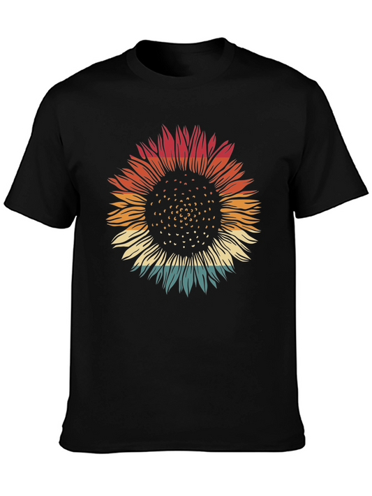 Retro Sunflower Graphic Tee - Stylish Comfort
