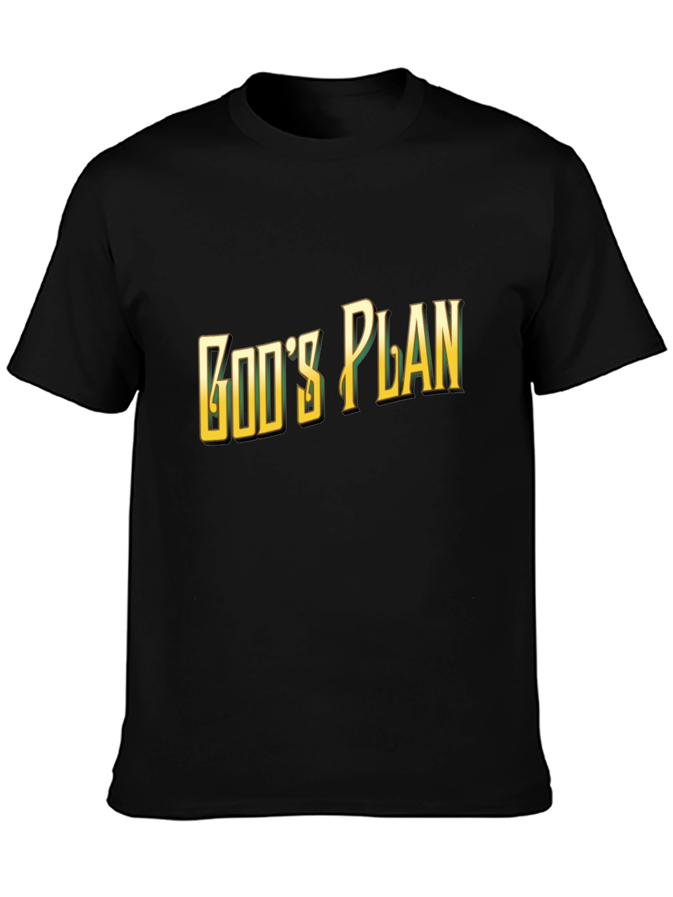 Gods Plan Graphic Tee - Stylish Black T-Shirt