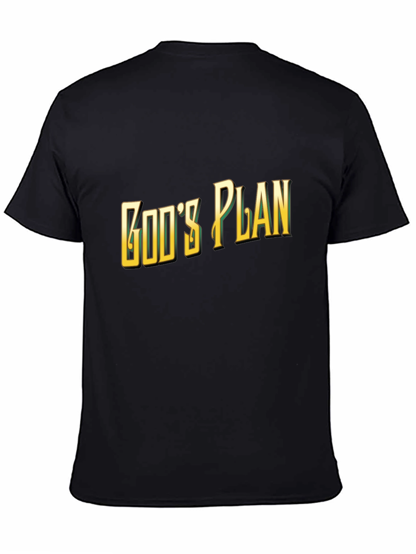 Gods Plan Graphic Tee - Stylish Black T-Shirt