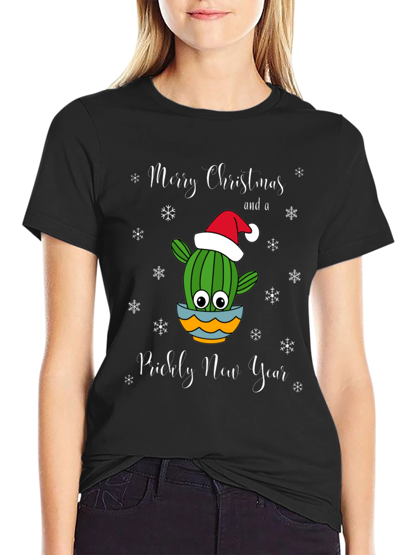 Cactus Christmas T-Shirt: Prickly New Year Tee