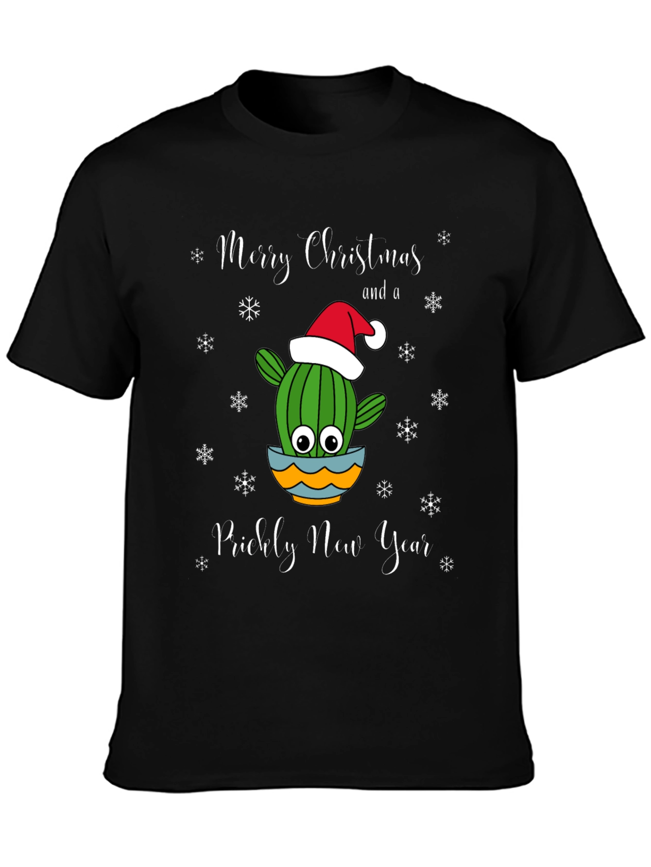 Cactus Christmas T-Shirt: Prickly New Year Tee