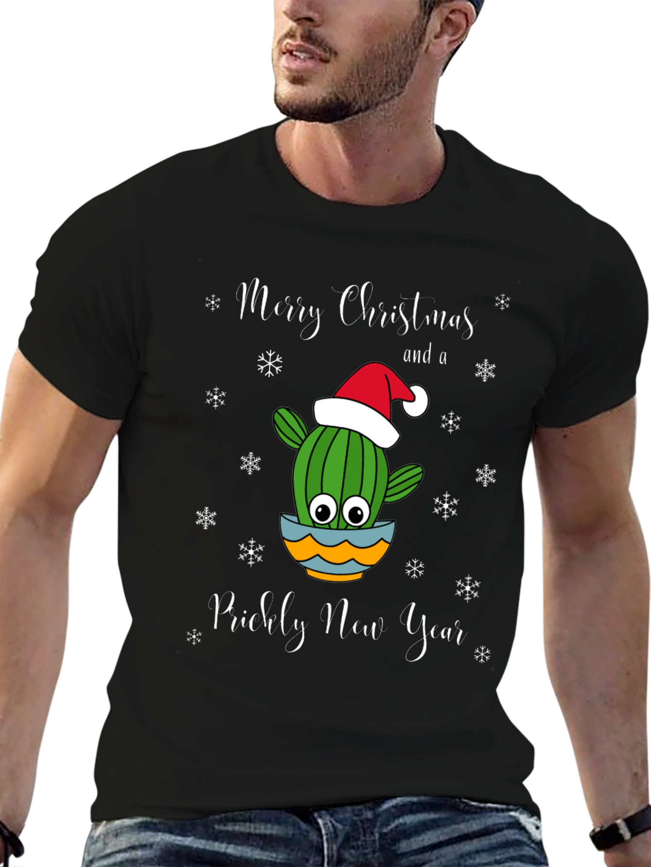 Cactus Christmas T-Shirt: Prickly New Year Tee