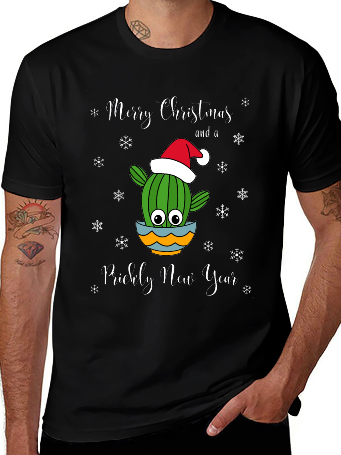 Cactus Christmas T-Shirt: Prickly New Year Tee
