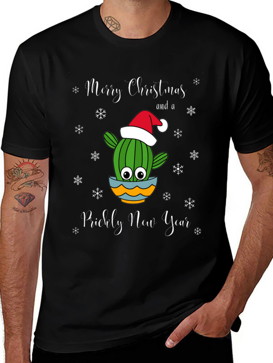 Cactus Christmas T-Shirt: Prickly New Year Tee