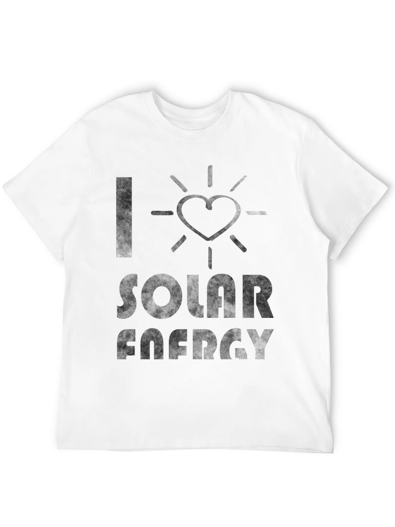 I Love Solar Energy T-Shirt - Black