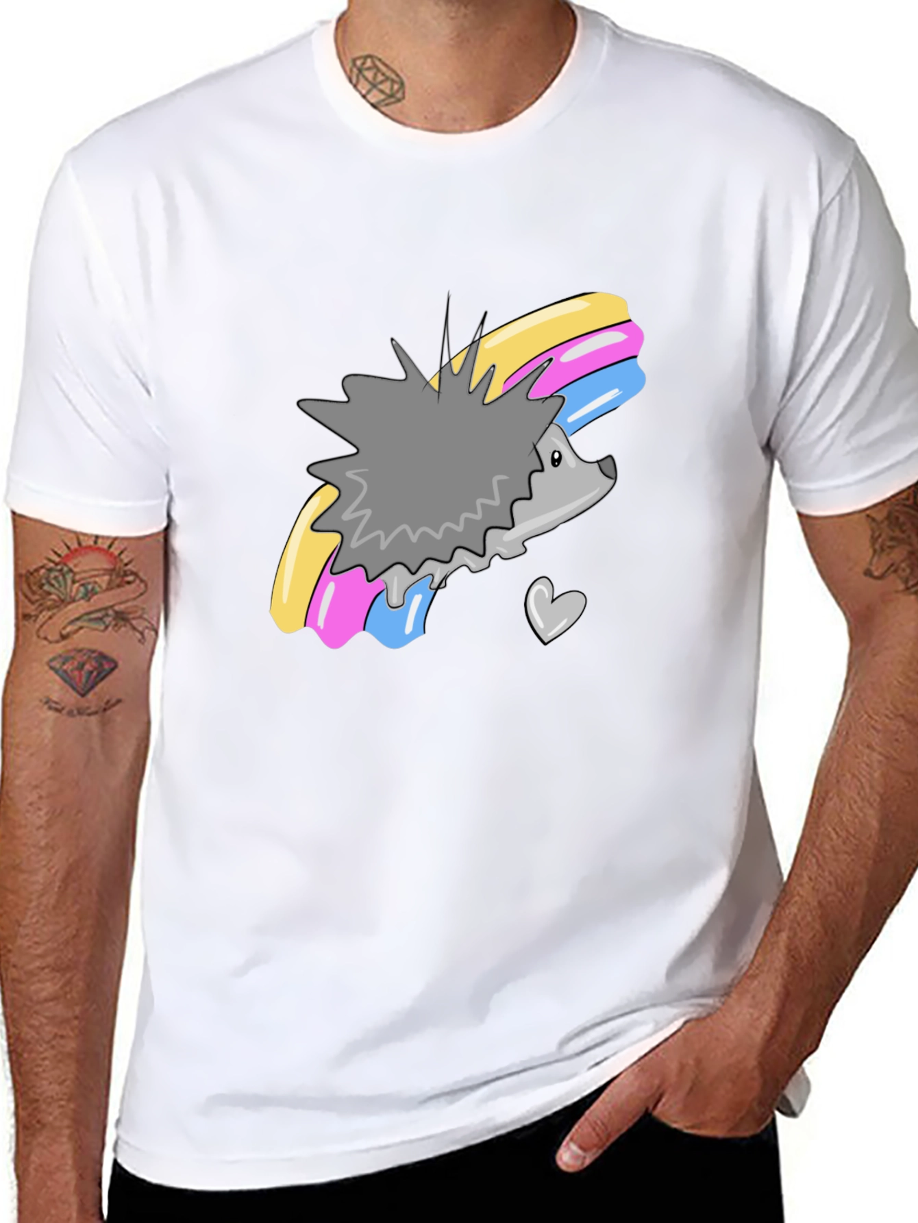 Cute Hedgehog Rainbow T-Shirt