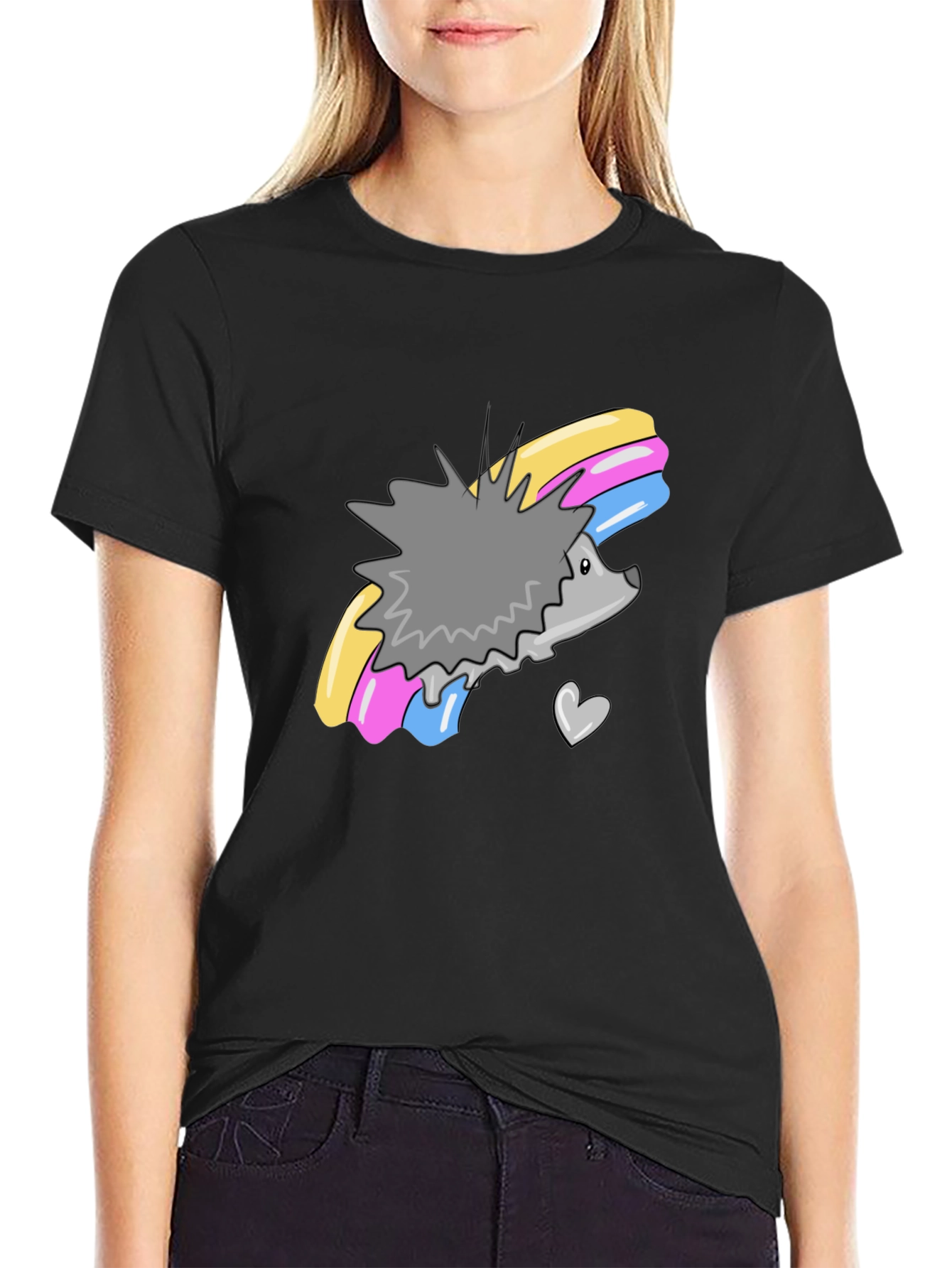 Cute Hedgehog Rainbow T-Shirt