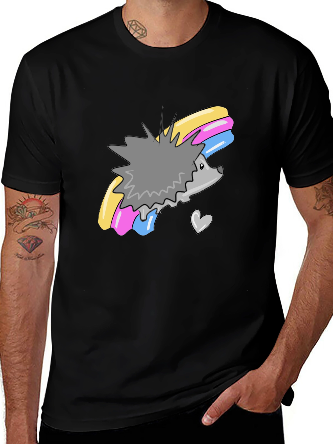 Cute Hedgehog Rainbow T-Shirt