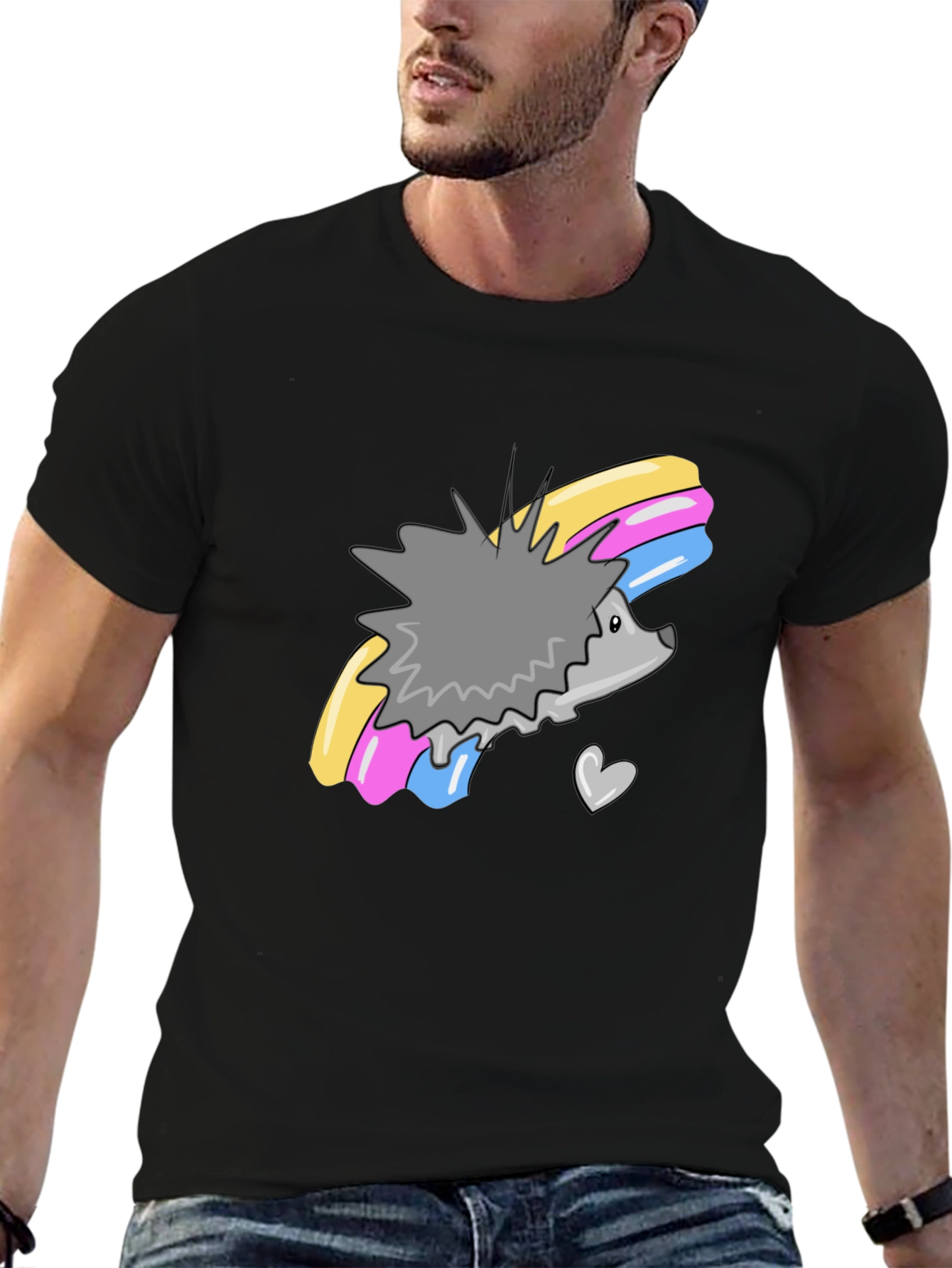 Cute Hedgehog Rainbow T-Shirt