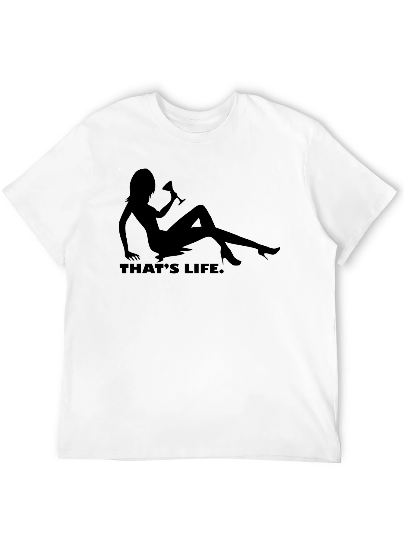 Thats Life Graphic Tee - Black Novelty T-Shirt