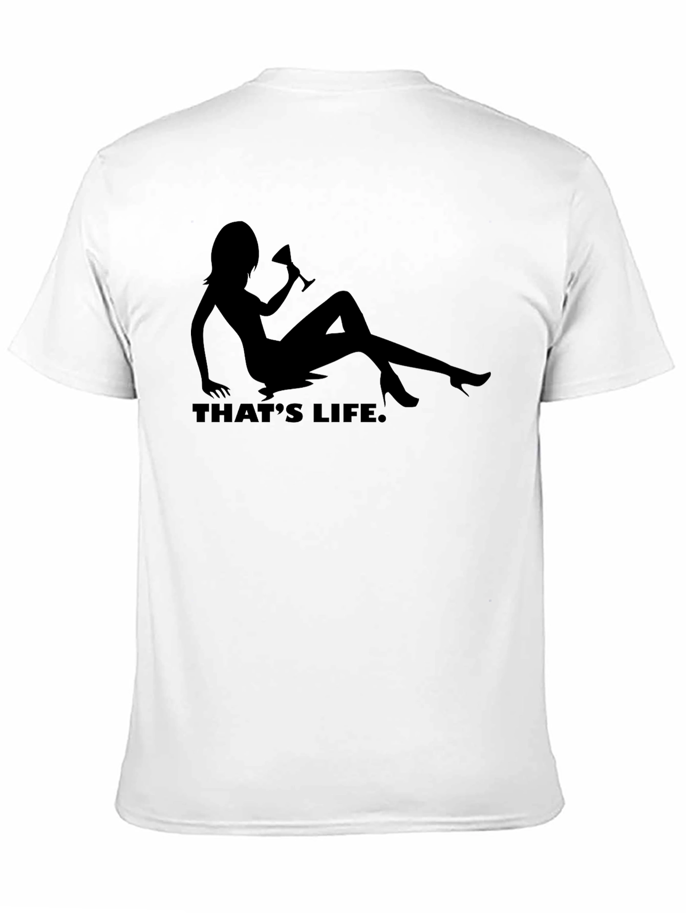 Thats Life Graphic Tee - Black Novelty T-Shirt