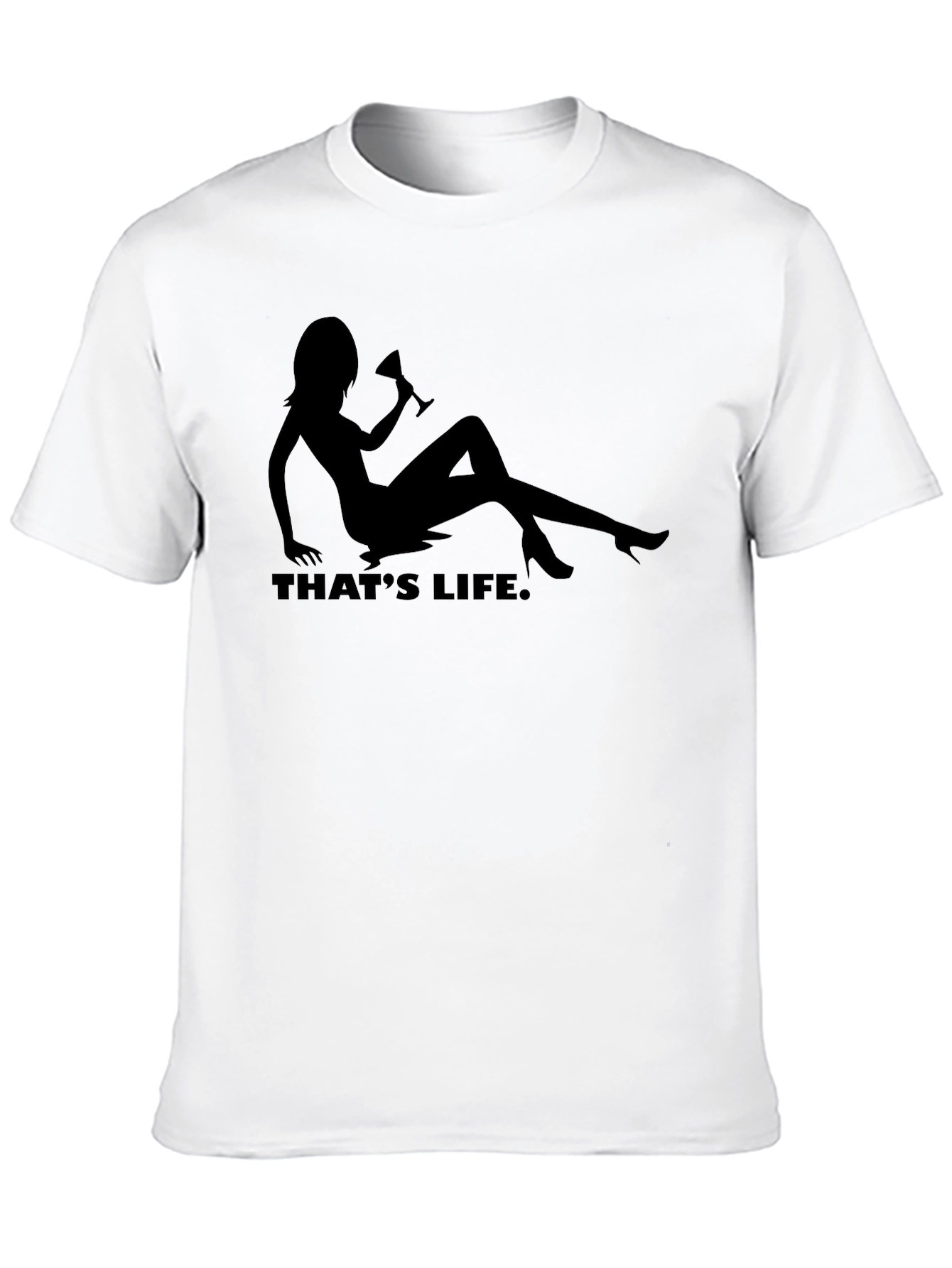 Thats Life Graphic Tee - Black Novelty T-Shirt