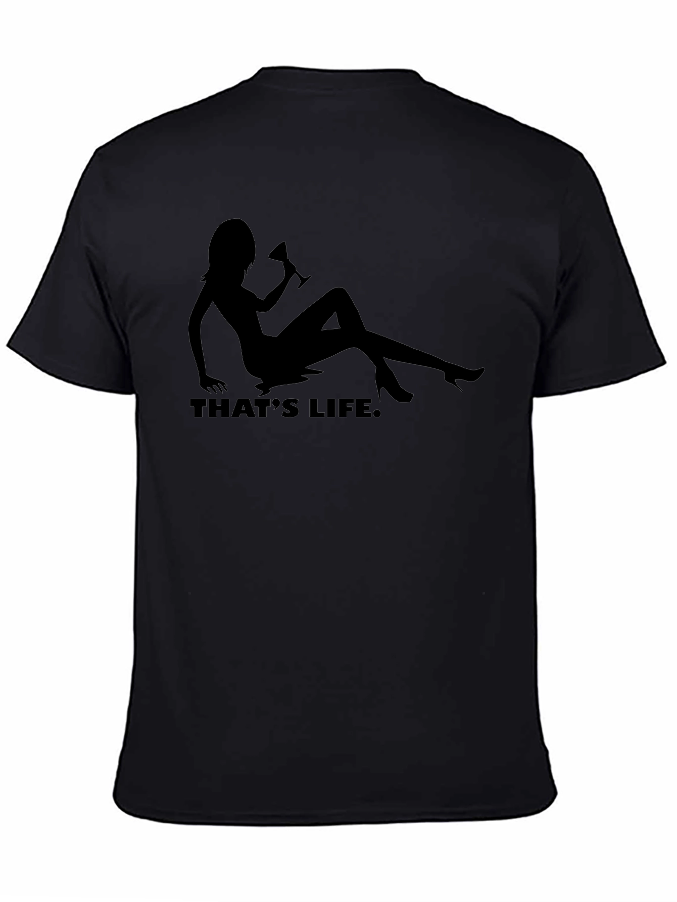 Thats Life Graphic Tee - Black Novelty T-Shirt