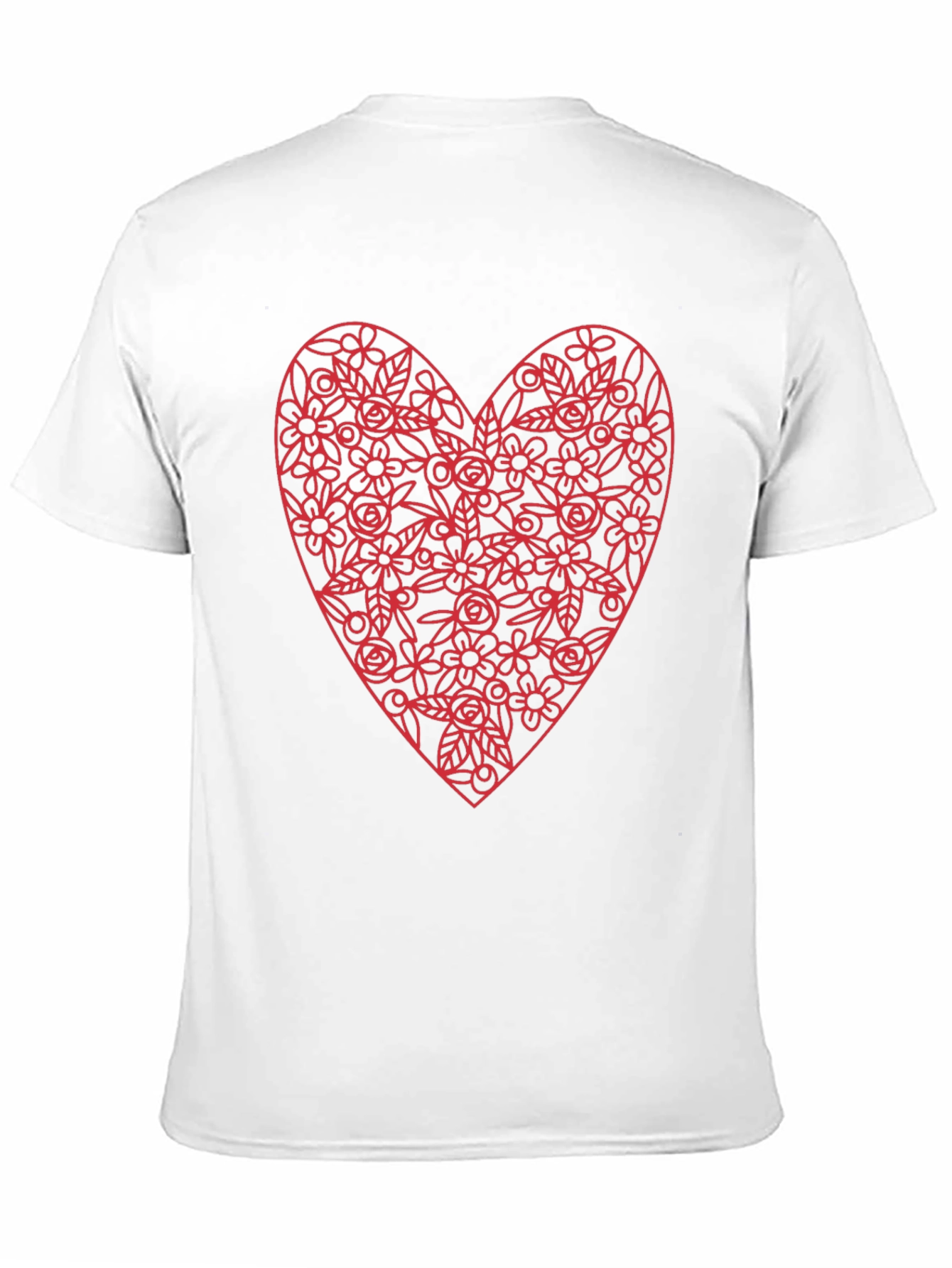Floral Heart Graphic Tee - Valentines Day