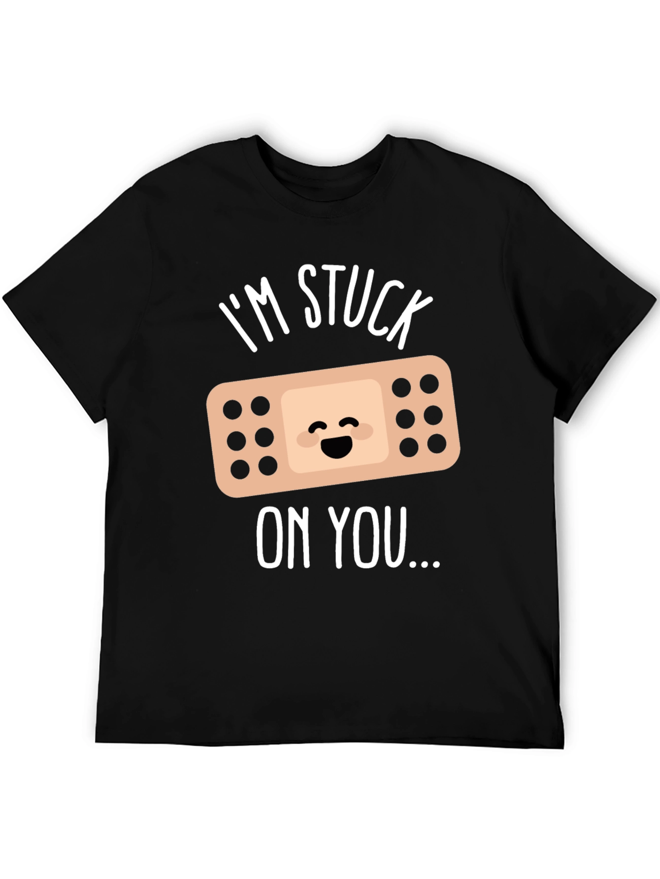 Stuck On You Bandage Graphic Tee - Black