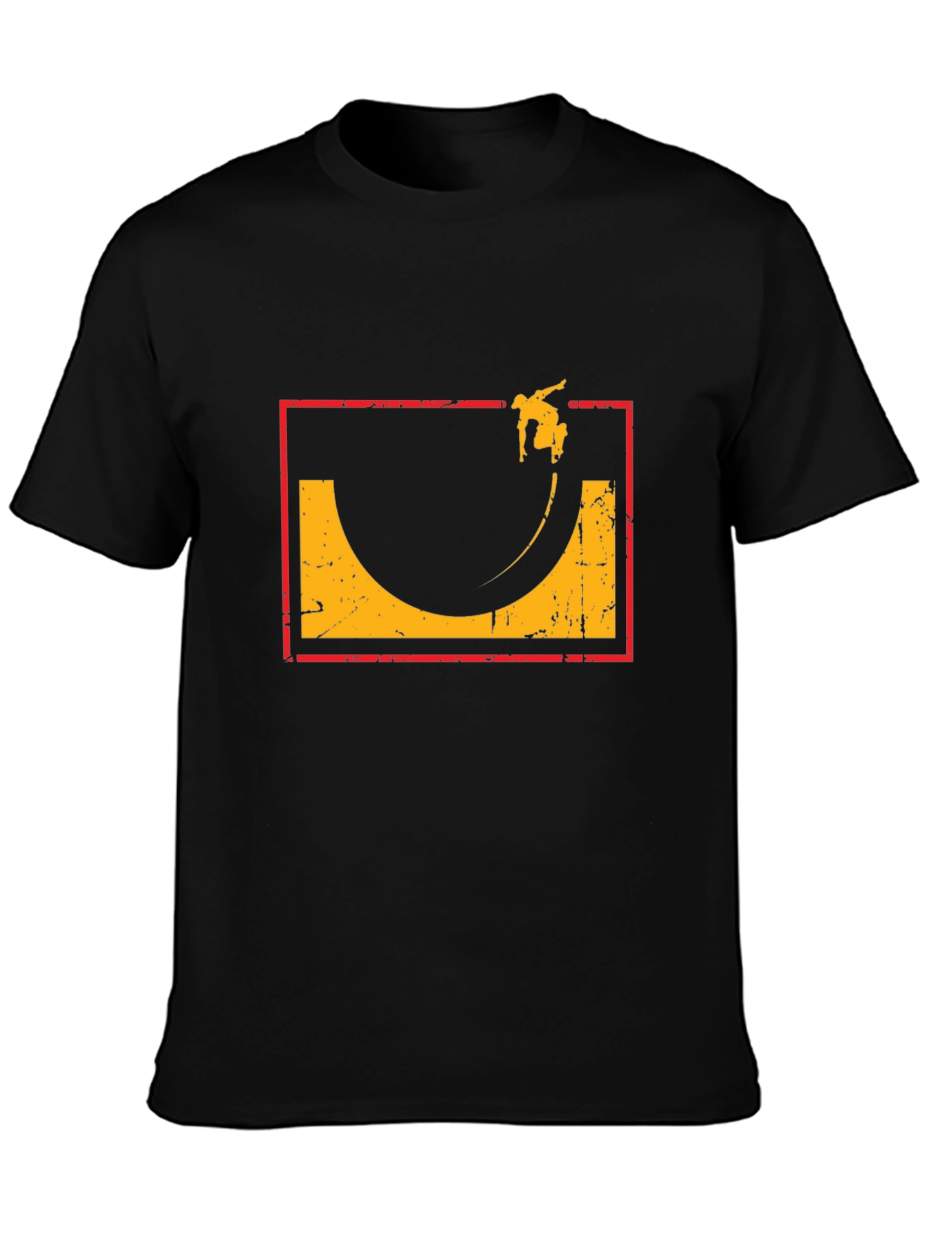 Skate Halfpipe Graphic Tee - Retro Skateboarding Shirt