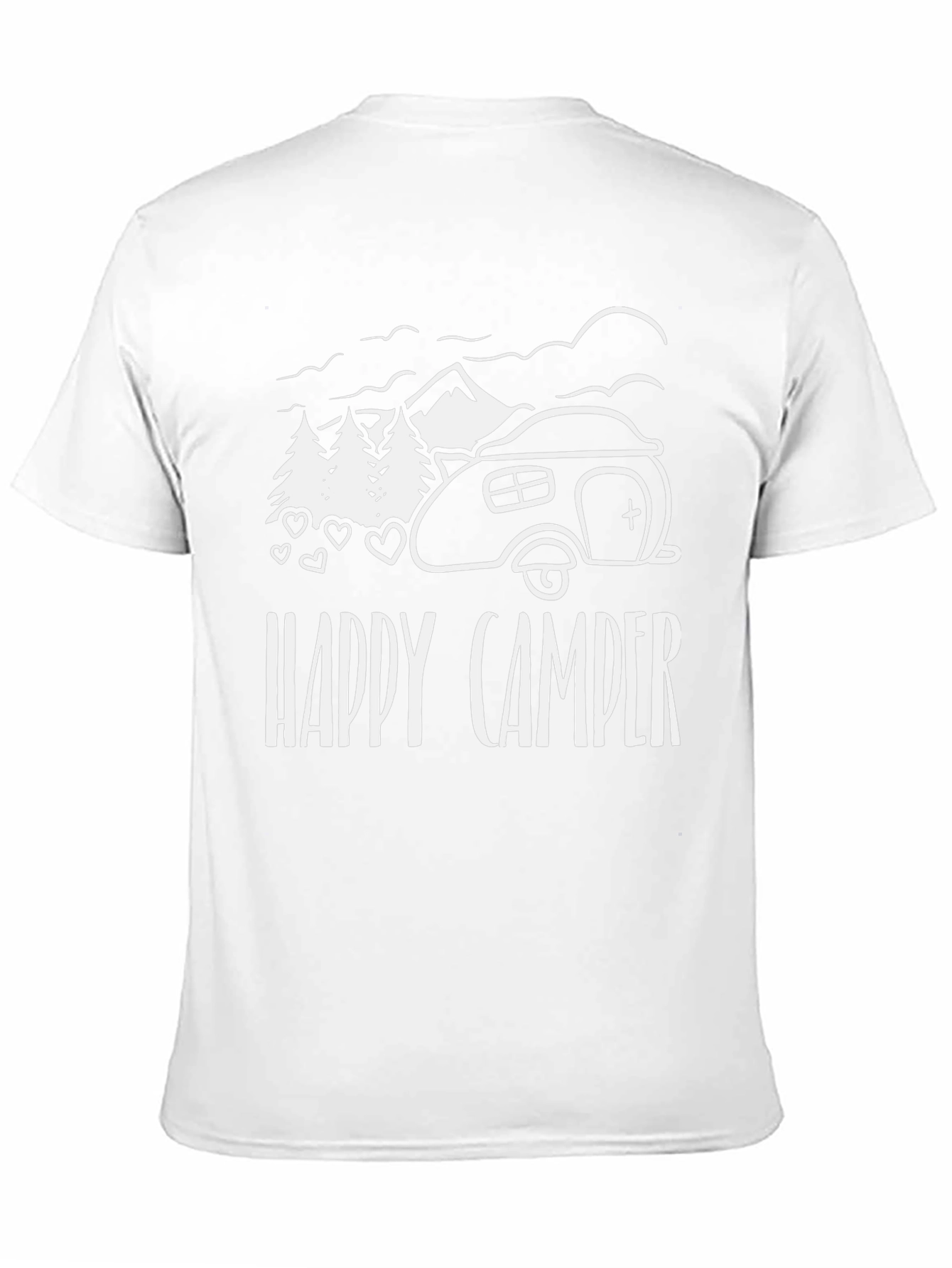 Happy Camper Graphic Tee - Black Camping Shirt