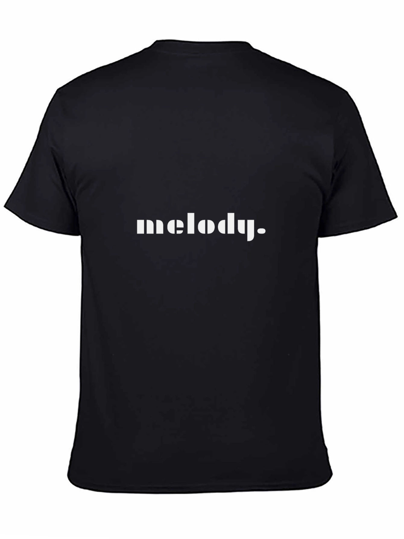 Melody Graphic Tee - Black Cotton T-Shirt