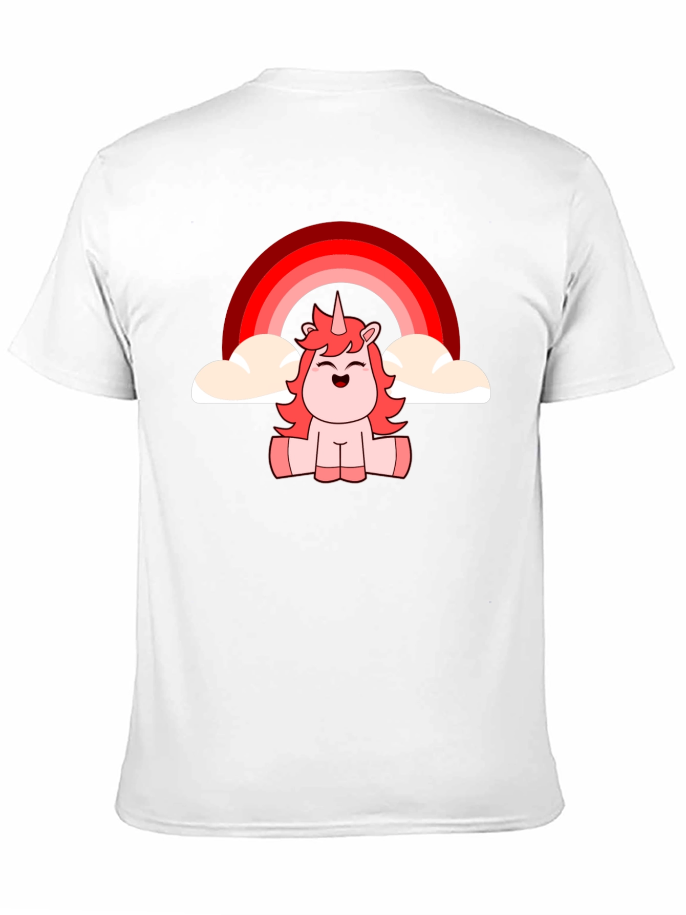 Unicorn Rainbow Graphic T-Shirt - Black