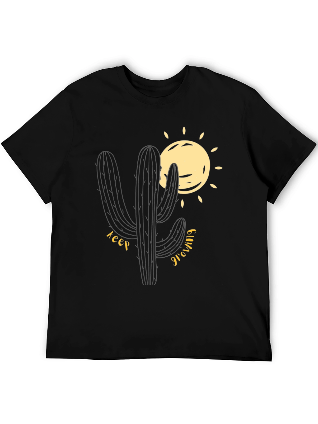 Cactus Graphic T-Shirt - Keep Growing Design