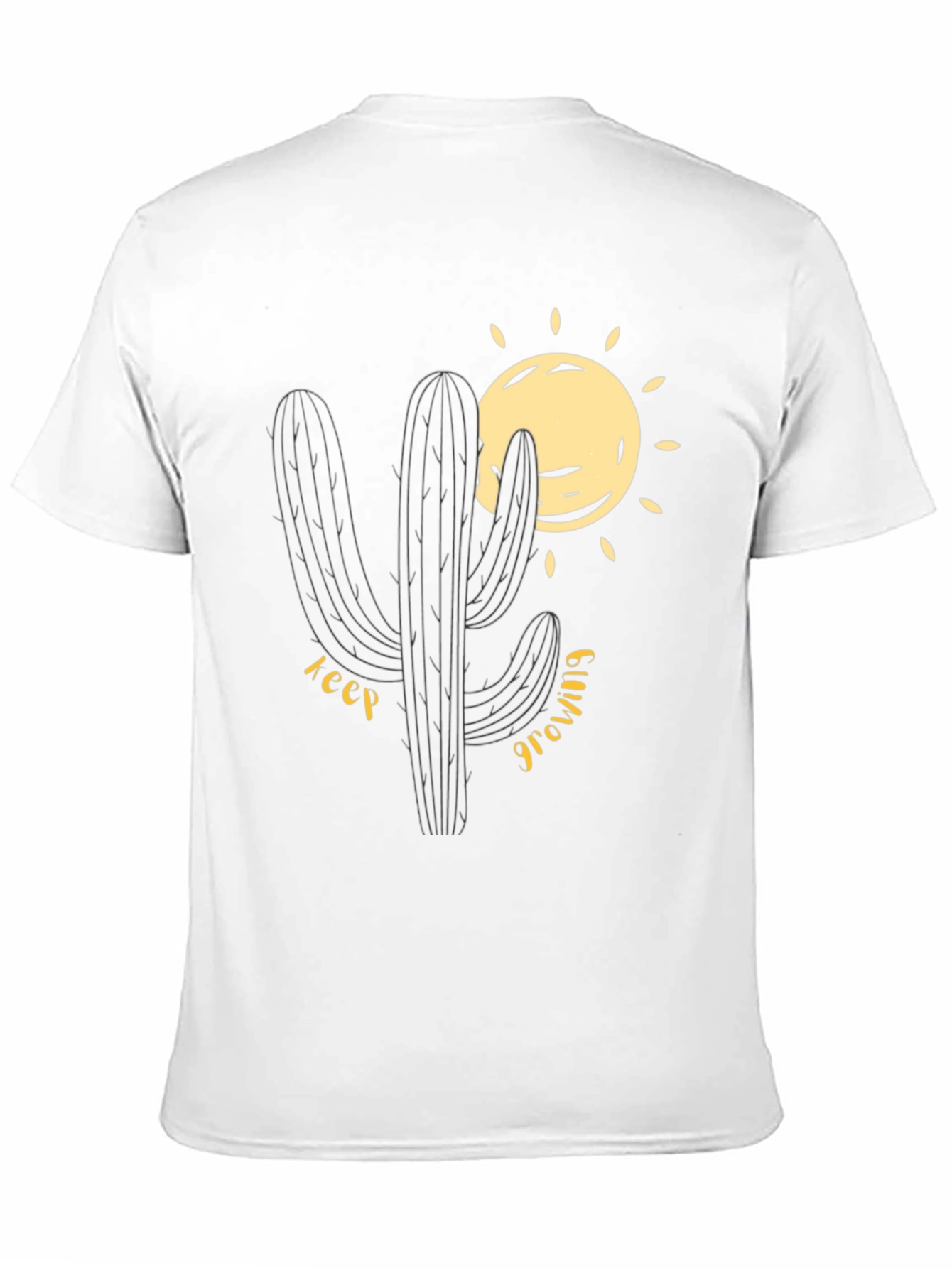 Cactus Graphic T-Shirt - Keep Growing Design