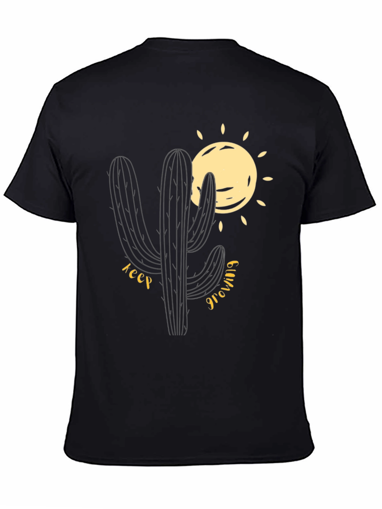 Cactus Graphic T-Shirt - Keep Growing Design