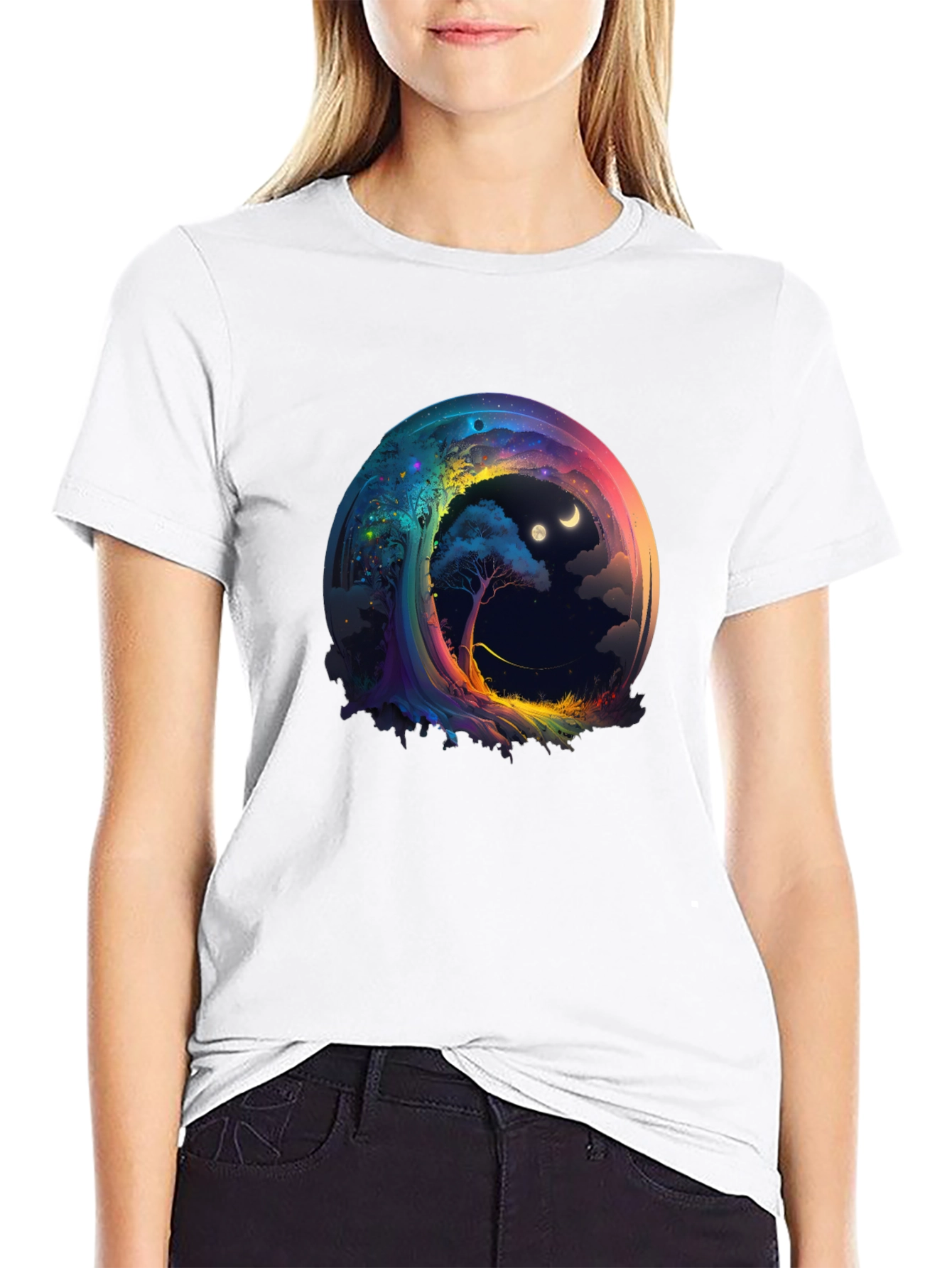 Cosmic Dreamscape T-Shirt - Unique Graphic Tee