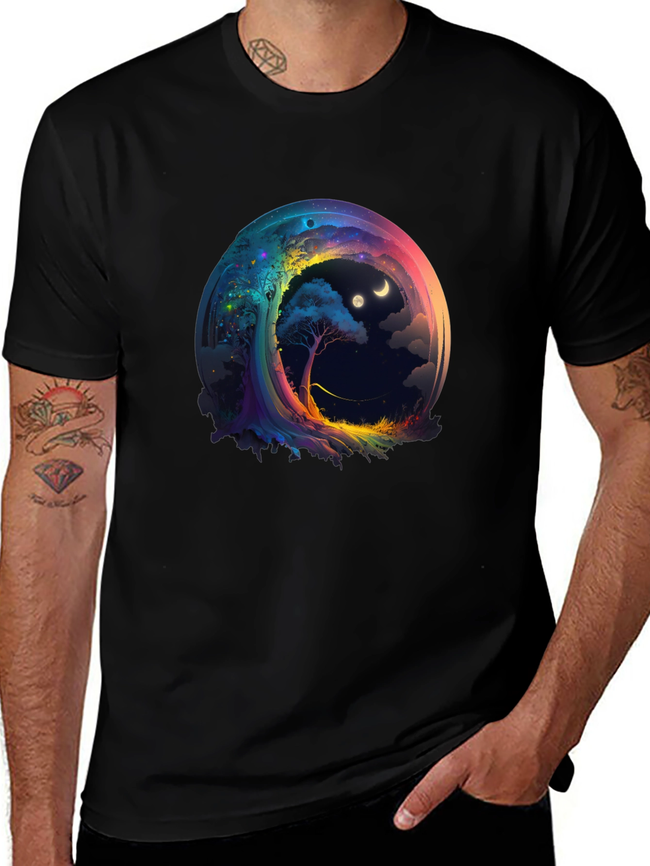 Cosmic Dreamscape T-Shirt - Unique Graphic Tee