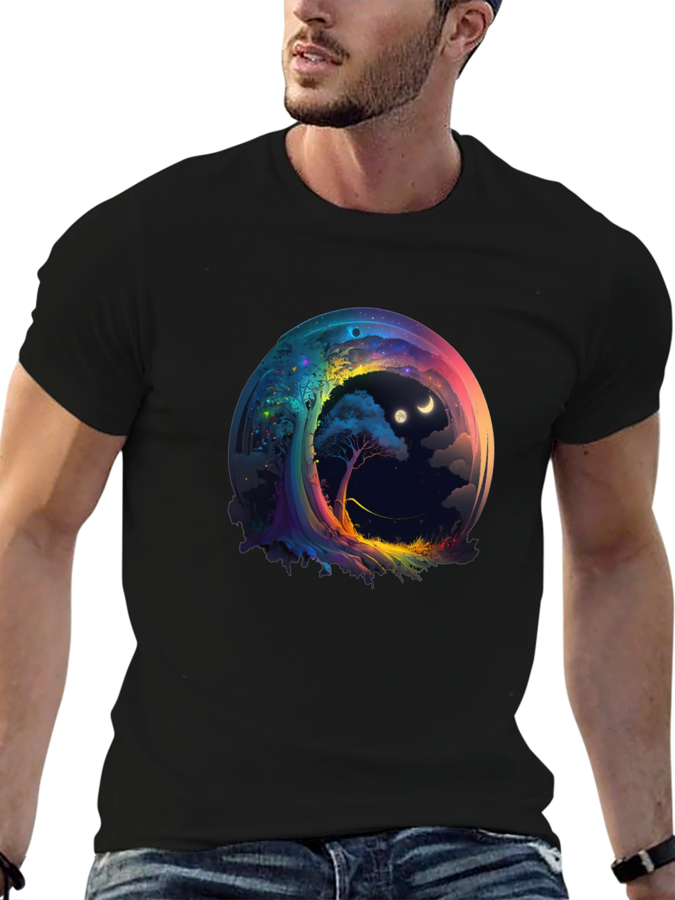 Cosmic Dreamscape T-Shirt - Unique Graphic Tee