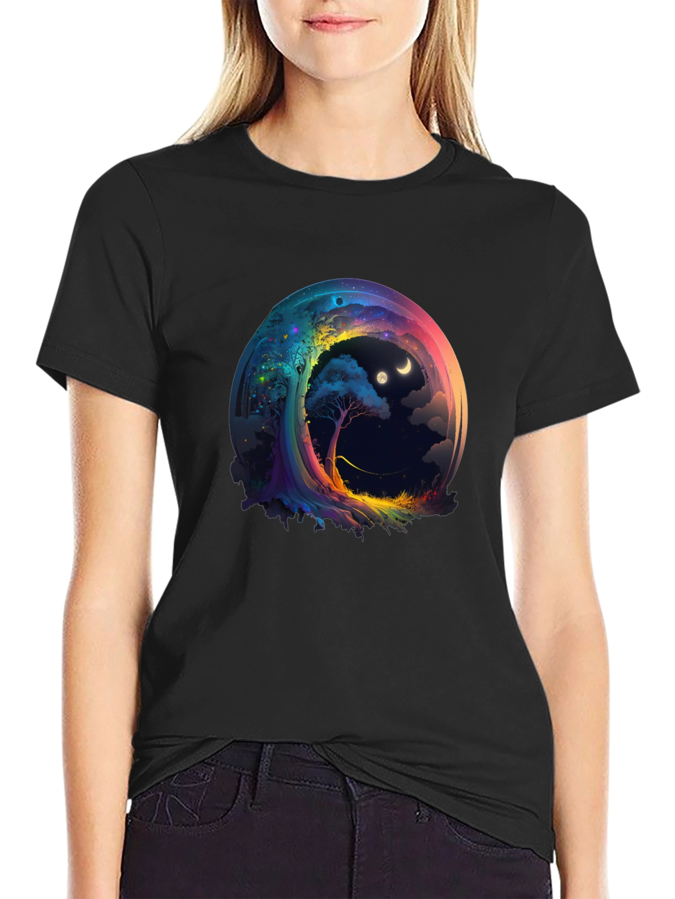 Cosmic Dreamscape T-Shirt - Unique Graphic Tee