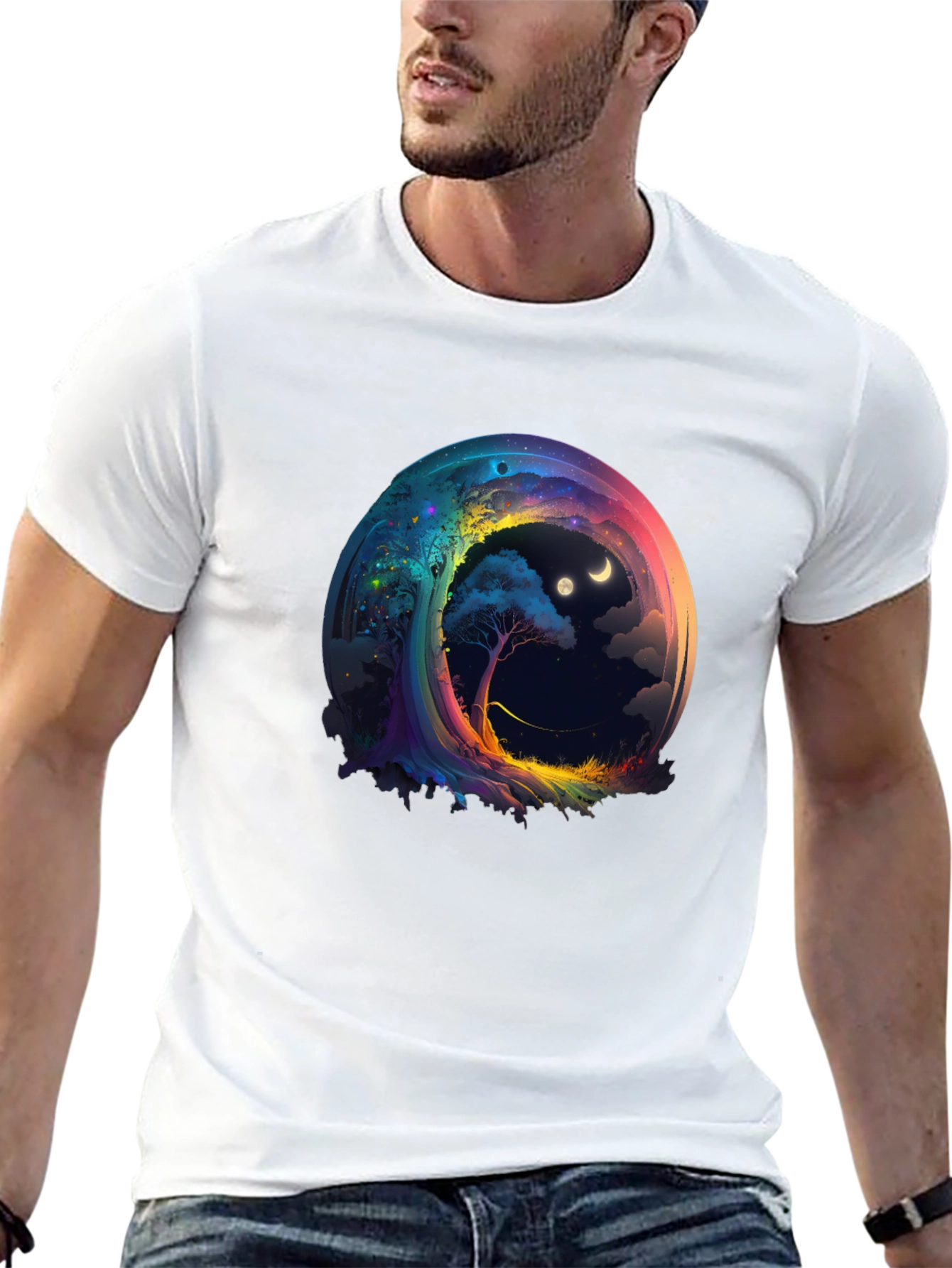 Cosmic Dreamscape T-Shirt - Unique Graphic Tee