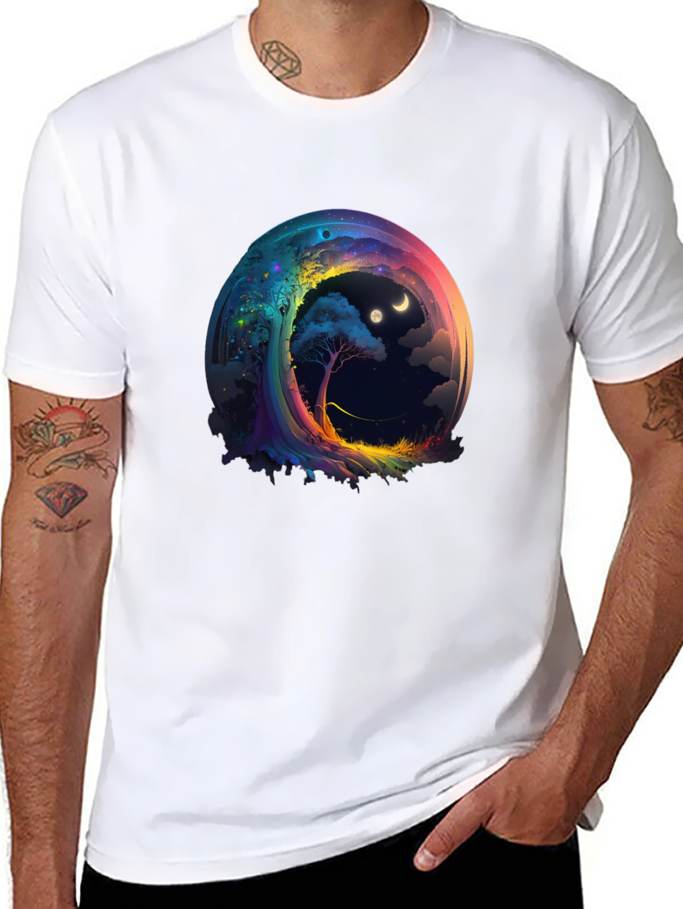 Cosmic Dreamscape T-Shirt - Unique Graphic Tee