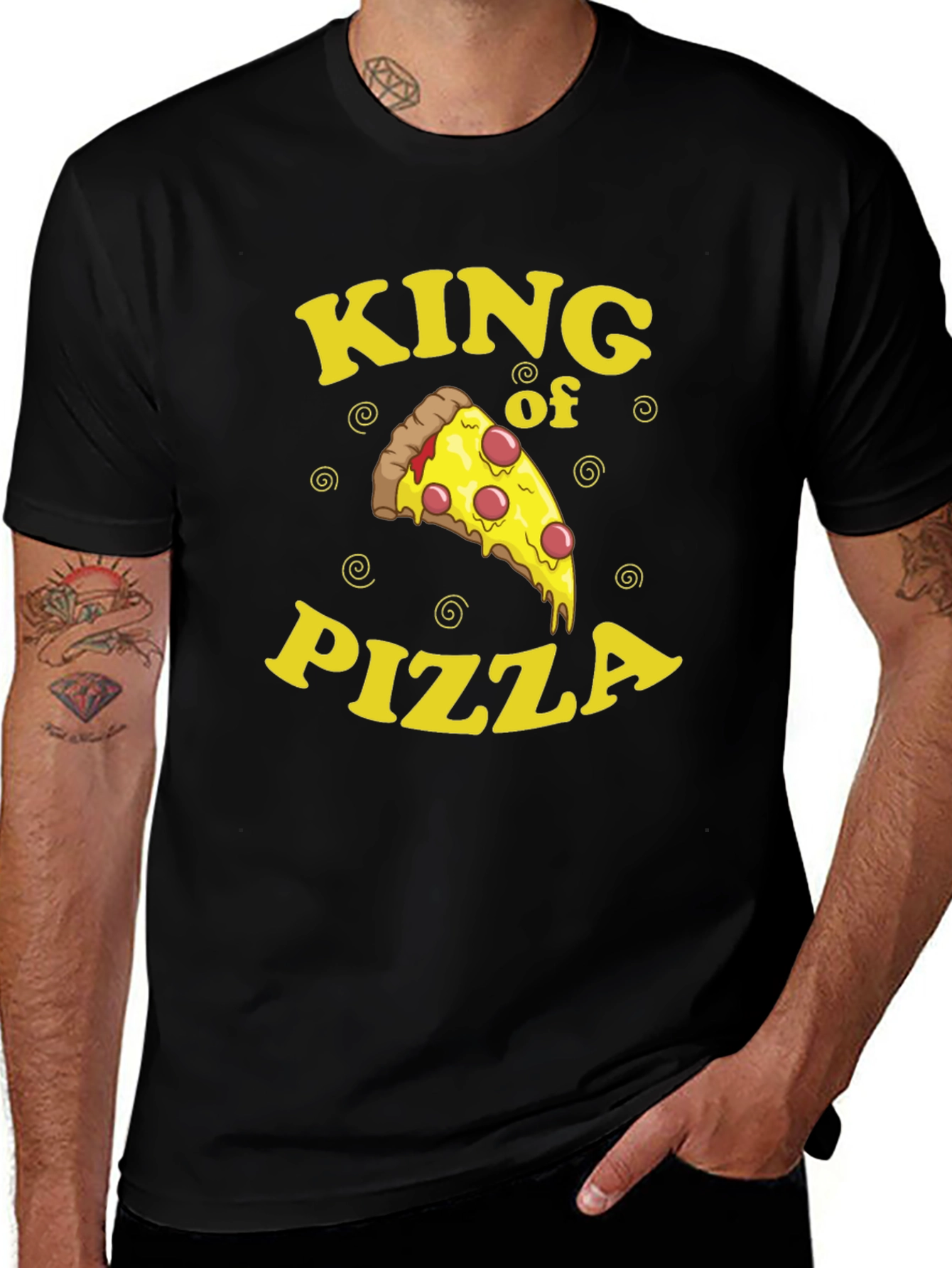 King of Pizza Graphic T-Shirt