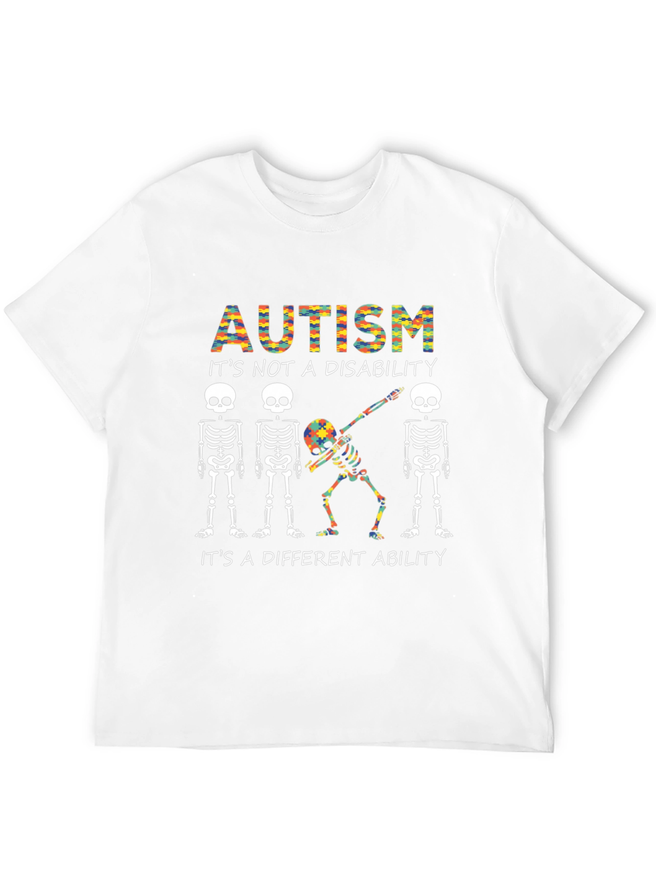 Autism Awareness Skeleton T-Shirt