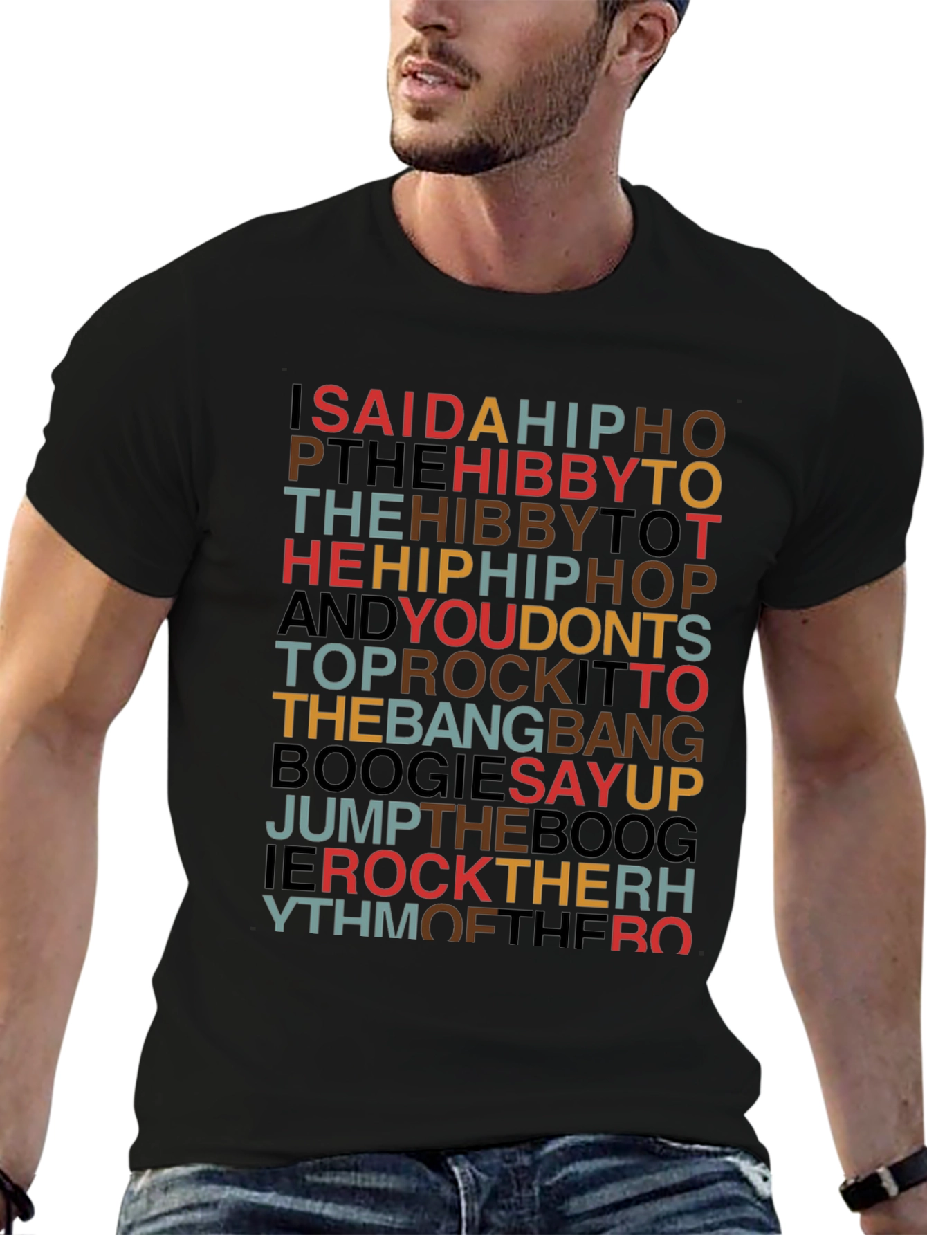 Hip Hop Rhyme Retro Graphic Tee