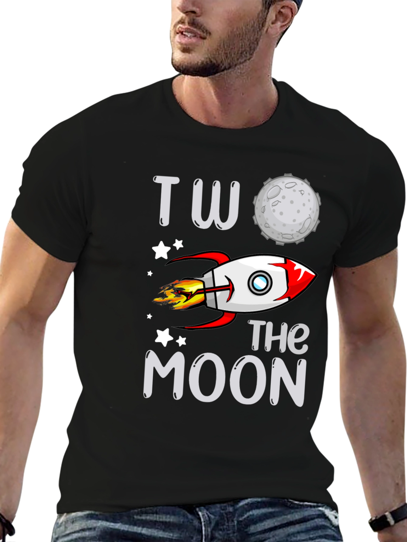 Two the Moon Rocket T-Shirt