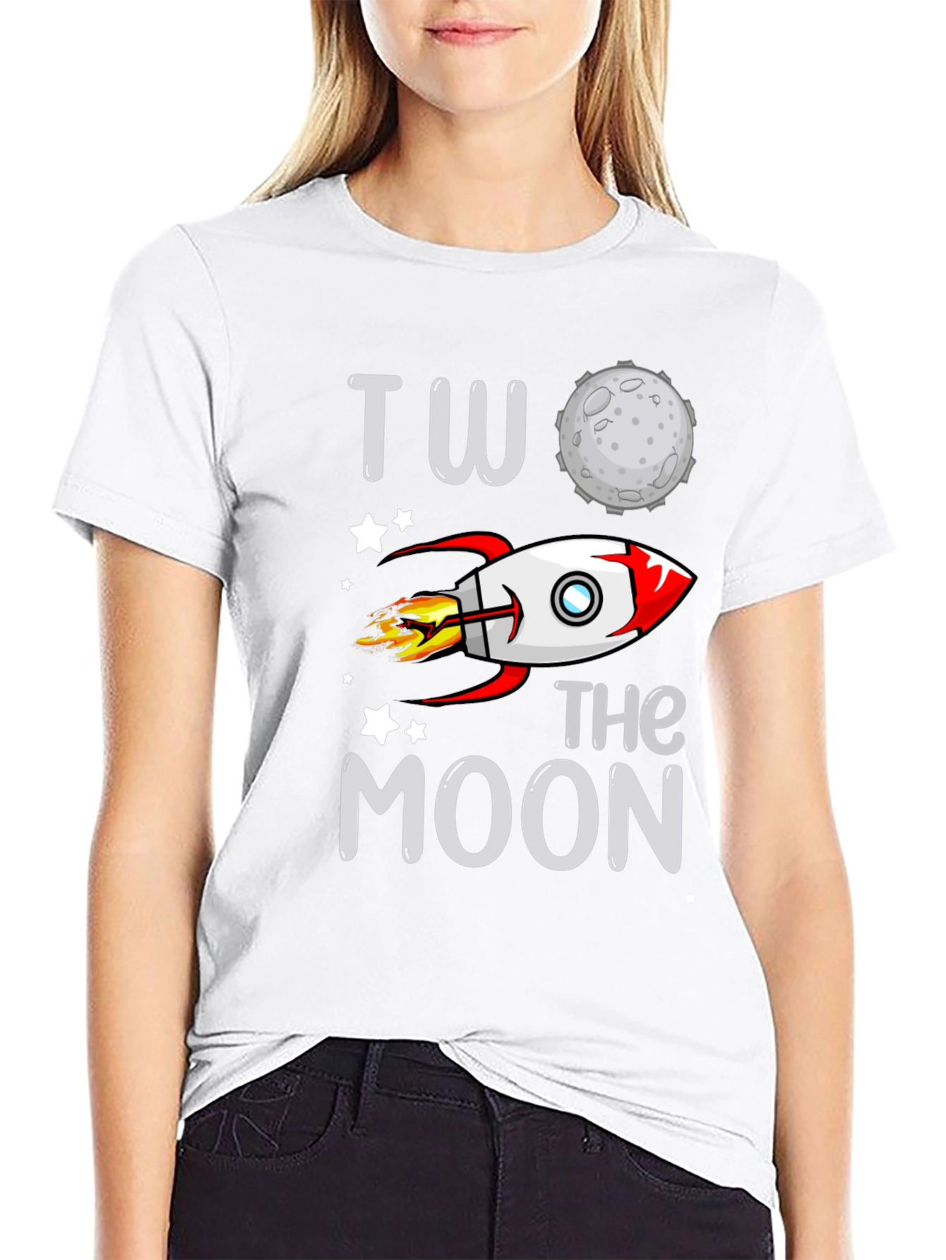 Two the Moon Rocket T-Shirt