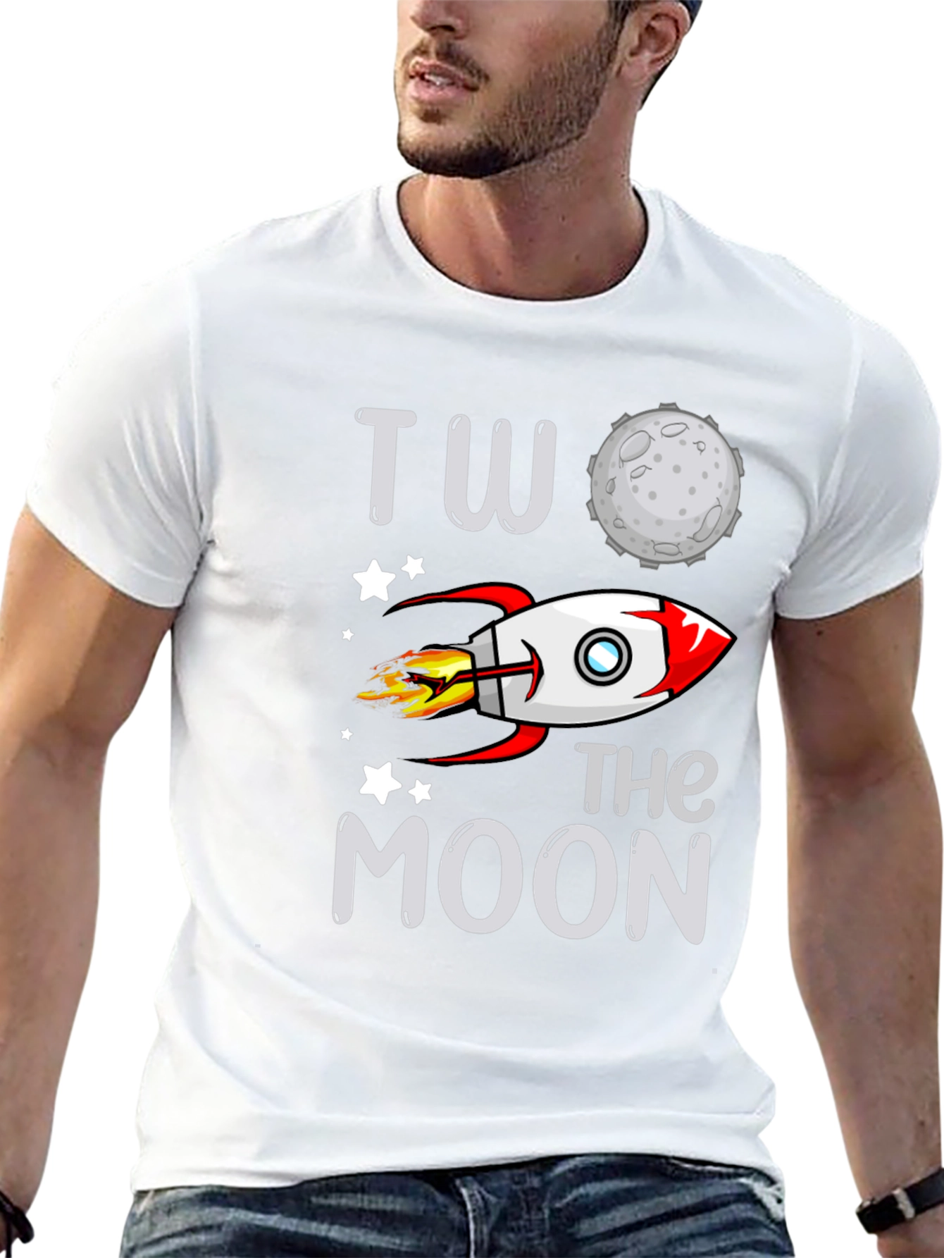 Two the Moon Rocket T-Shirt
