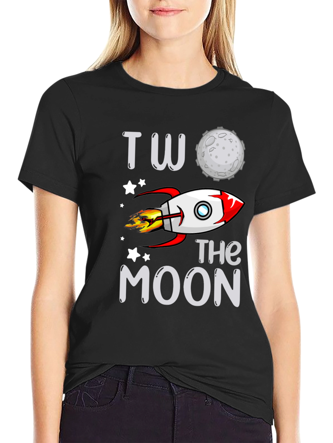 Two the Moon Rocket T-Shirt