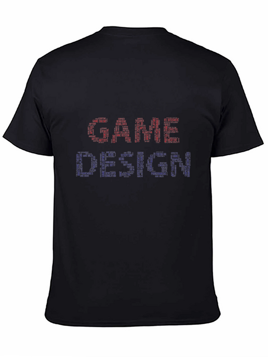 Game Design Word Art Graphic T-Shirt