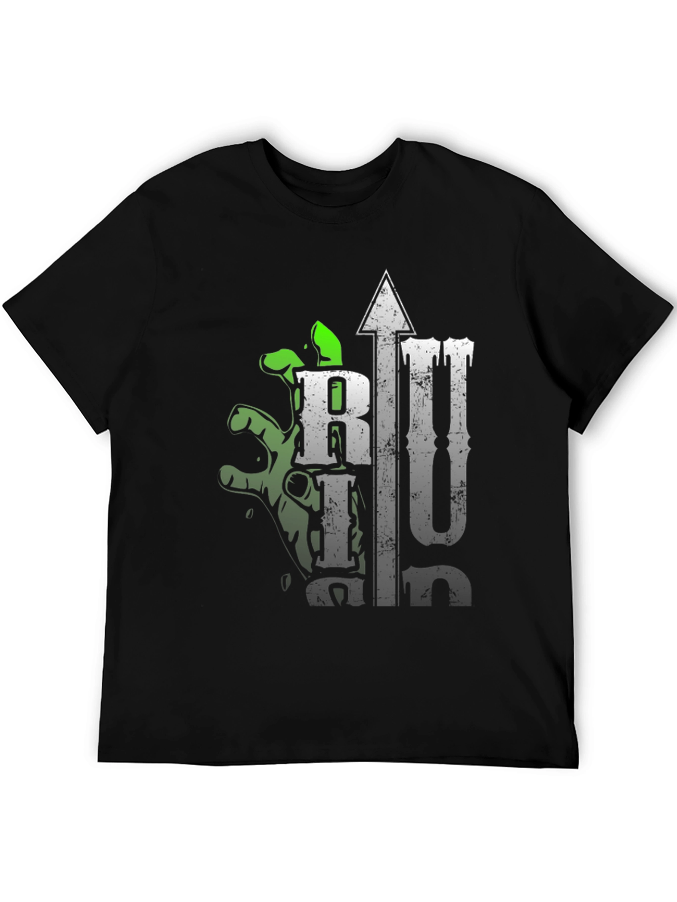 Zombie Hand Graphic Tee - Unisex Black T-Shirt
