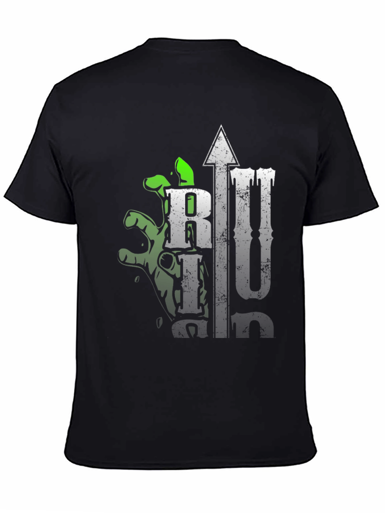 Zombie Hand Graphic Tee - Unisex Black T-Shirt