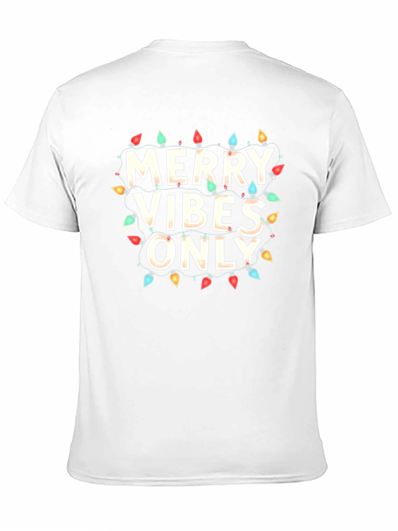 Merry Vibes Only Christmas Lights T-Shirt
