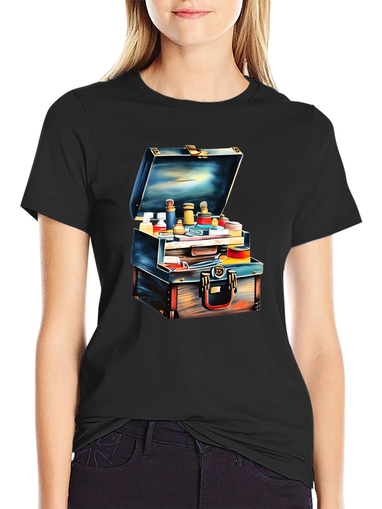 Unique Suitcase Graphic T-Shirt