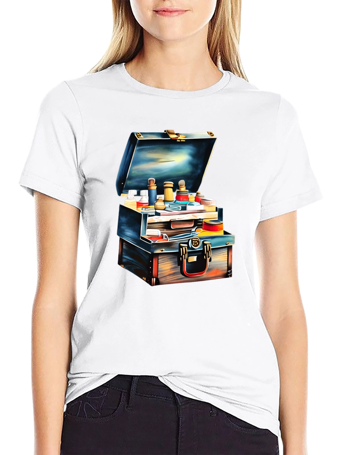 Unique Suitcase Graphic T-Shirt