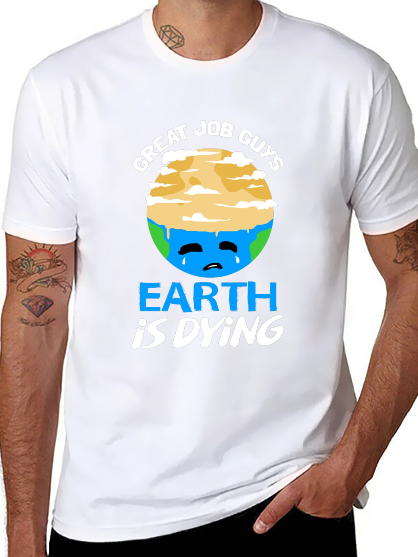 Earth is Dying T-Shirt - Global Warming Awareness
