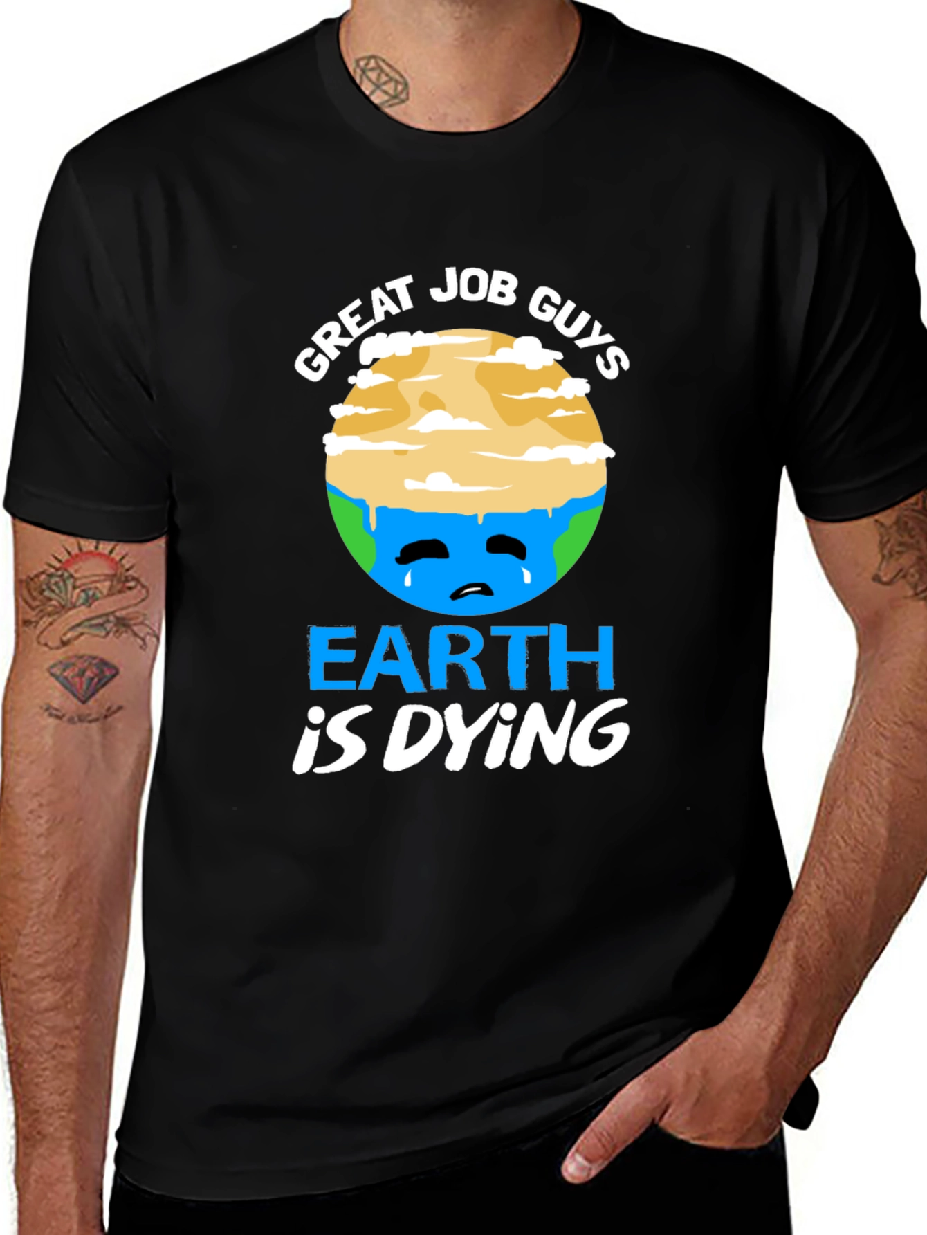 Earth is Dying T-Shirt - Global Warming Awareness